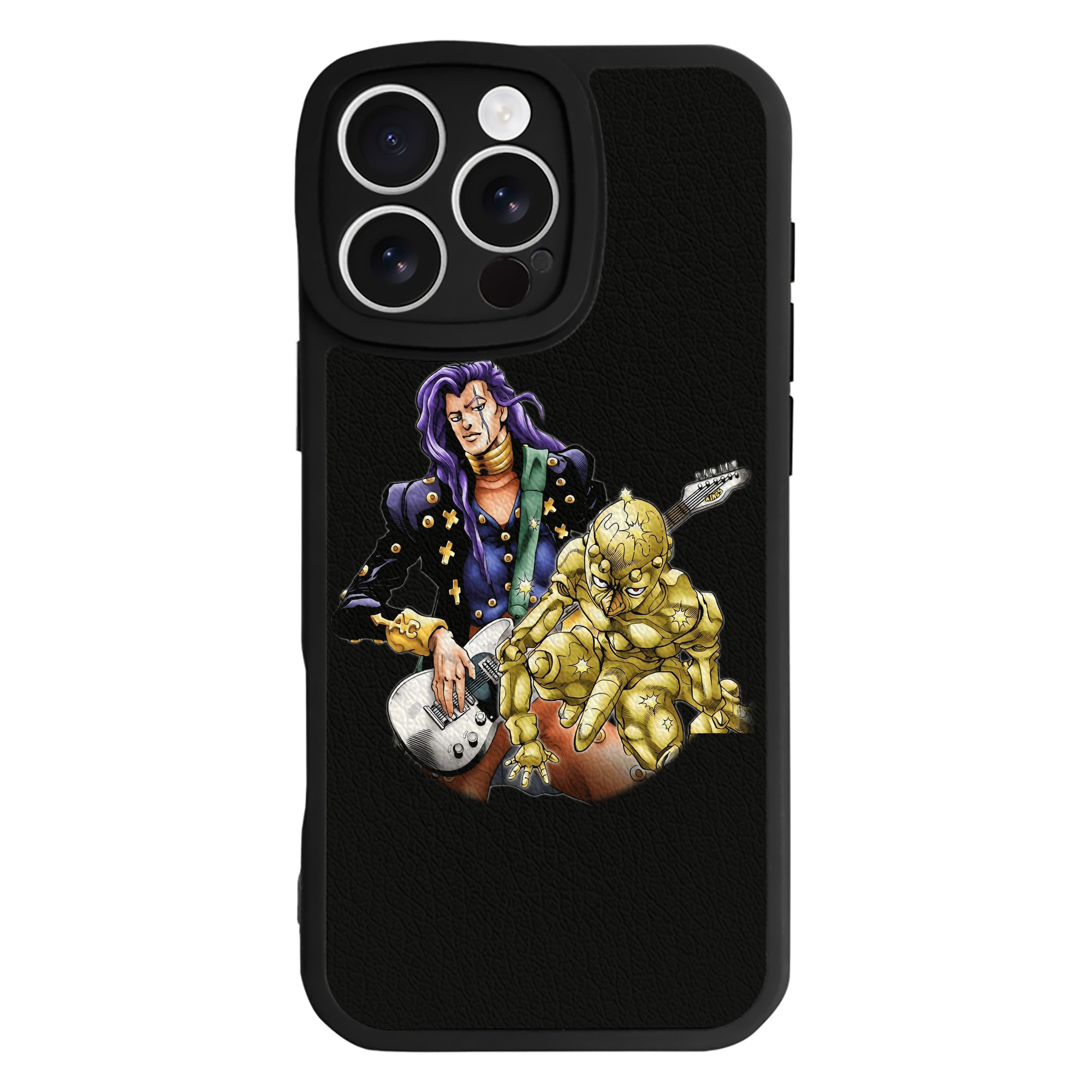 （画像用） ジョジョの奇妙な冒険 おといし あきら JoJo's Bizarre Adventure Akira Otoishi 【iPhone 16シリーズ対応】シリコンスマホケース（レザー調） 材質：シリコン